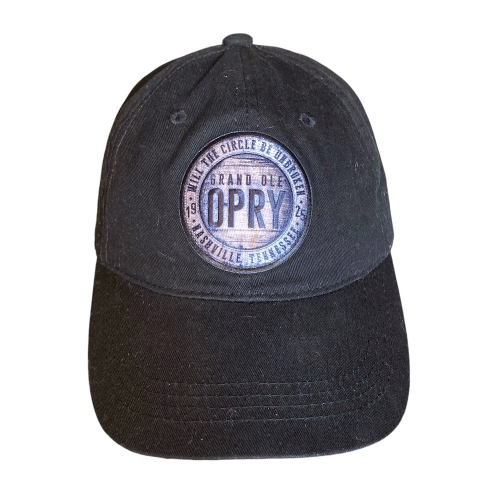 Grand Ole Opry Hat Adjustable Strap Baseball Cap Country Music Bluegrass Black